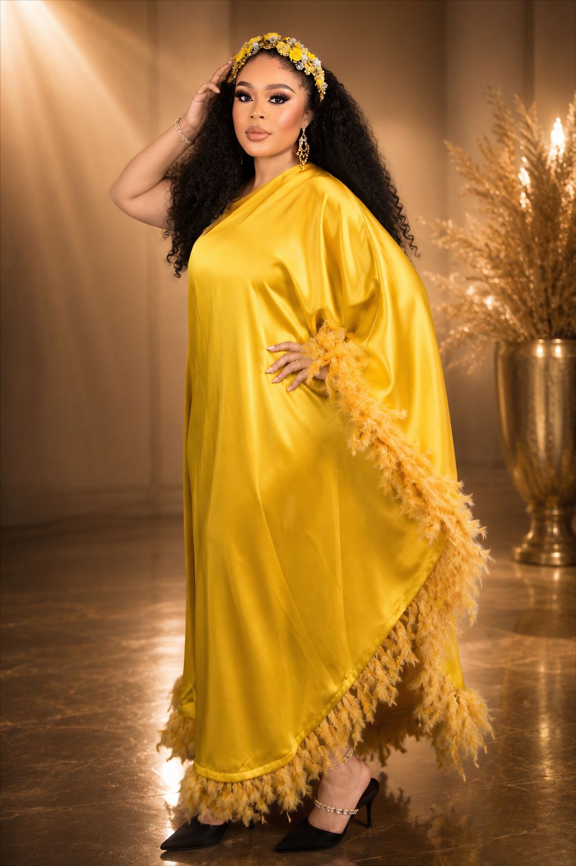 Veloura Silk Gown